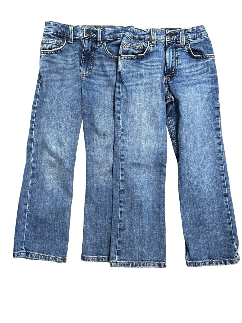 Wrangler Bundle of 2 Classic Boot Cut Denim Jeans Size 7 Slim Western Country